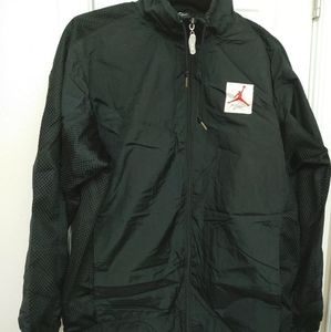 Nike Air Flight Jacket VTG Jordan 4 Black Large